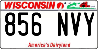WI license plate 856NVY