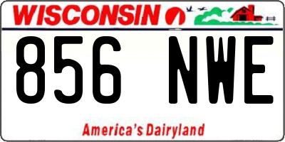 WI license plate 856NWE