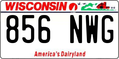 WI license plate 856NWG