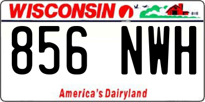 WI license plate 856NWH