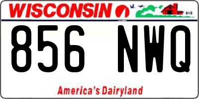 WI license plate 856NWQ