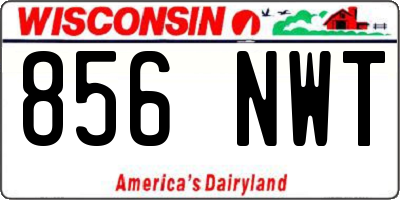 WI license plate 856NWT