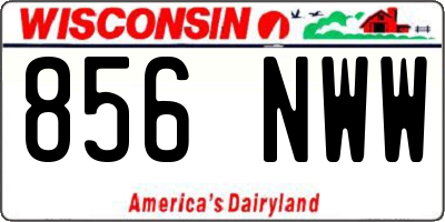 WI license plate 856NWW