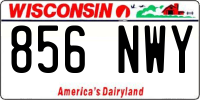 WI license plate 856NWY