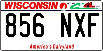WI license plate 856NXF