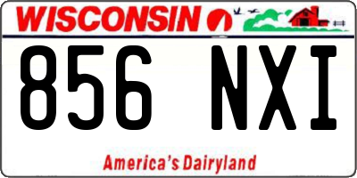WI license plate 856NXI