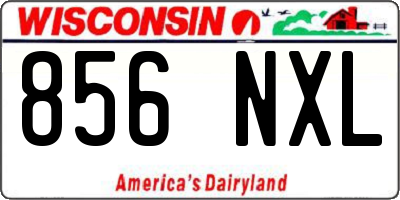 WI license plate 856NXL