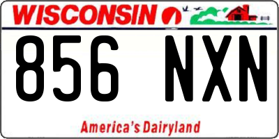 WI license plate 856NXN