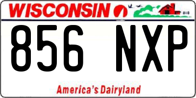 WI license plate 856NXP