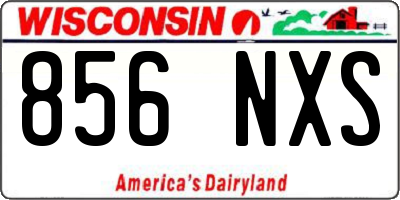 WI license plate 856NXS