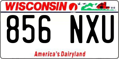 WI license plate 856NXU
