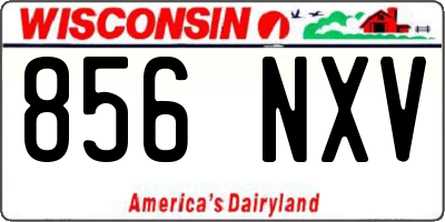 WI license plate 856NXV