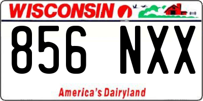WI license plate 856NXX