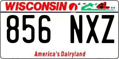 WI license plate 856NXZ