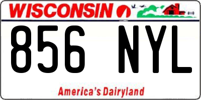 WI license plate 856NYL