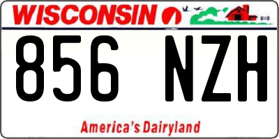 WI license plate 856NZH