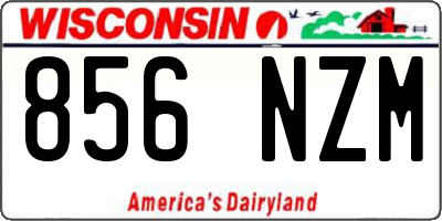 WI license plate 856NZM