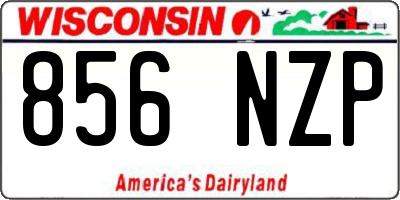 WI license plate 856NZP