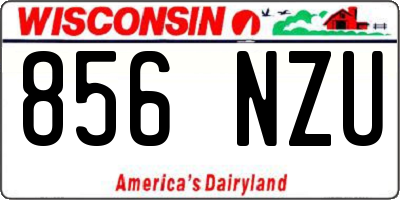 WI license plate 856NZU