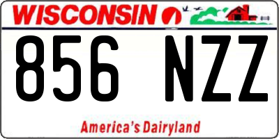 WI license plate 856NZZ