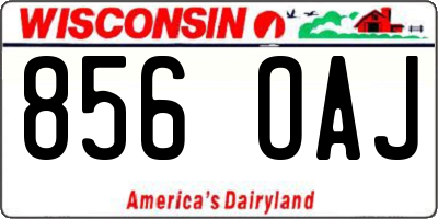 WI license plate 856OAJ