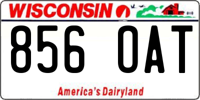 WI license plate 856OAT