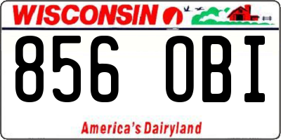 WI license plate 856OBI