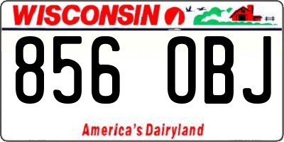 WI license plate 856OBJ