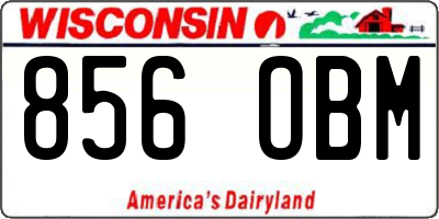 WI license plate 856OBM