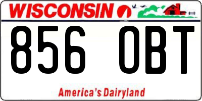 WI license plate 856OBT