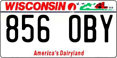 WI license plate 856OBY