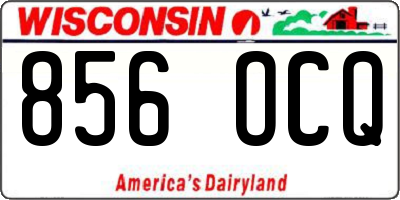 WI license plate 856OCQ