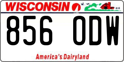 WI license plate 856ODW