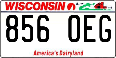WI license plate 856OEG