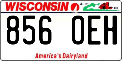 WI license plate 856OEH