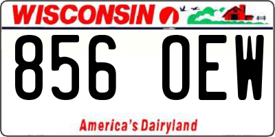 WI license plate 856OEW