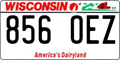 WI license plate 856OEZ