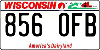 WI license plate 856OFB
