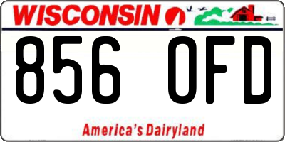 WI license plate 856OFD