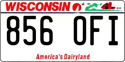 WI license plate 856OFI