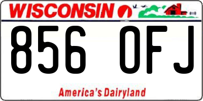 WI license plate 856OFJ
