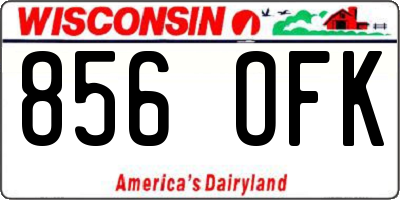 WI license plate 856OFK