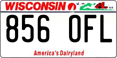 WI license plate 856OFL