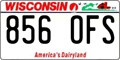 WI license plate 856OFS