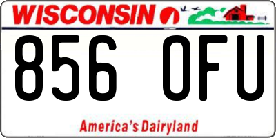 WI license plate 856OFU