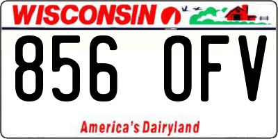 WI license plate 856OFV