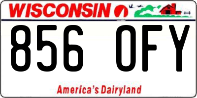WI license plate 856OFY