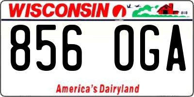 WI license plate 856OGA