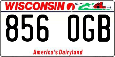 WI license plate 856OGB