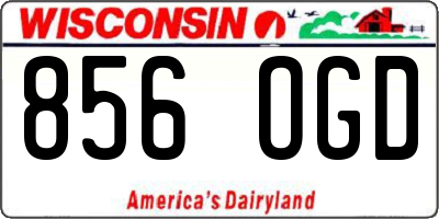 WI license plate 856OGD